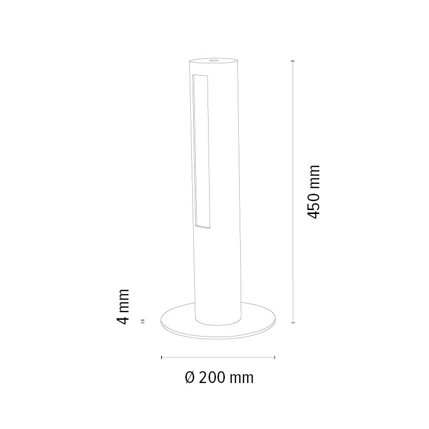 Настільна LED лампа з регулюванням яскравості CONOR LED/9W/230V дуб – FSC сертифіковано