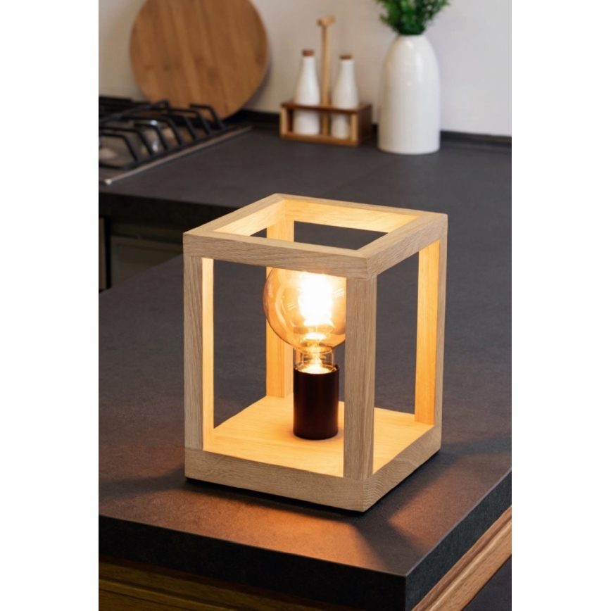 Настольная лампа KAGO 1xE27/60W/230V матовый дуб