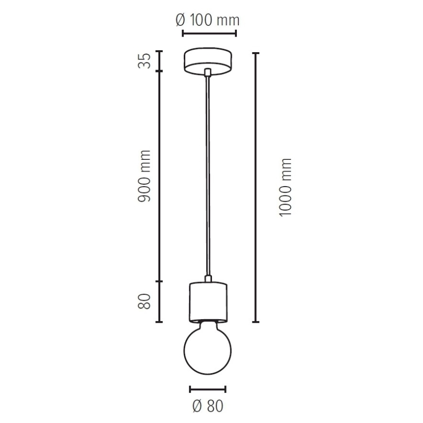 Подвесная люстра PINO 1xE27/60W/230V сосна - сертифицировано FSC