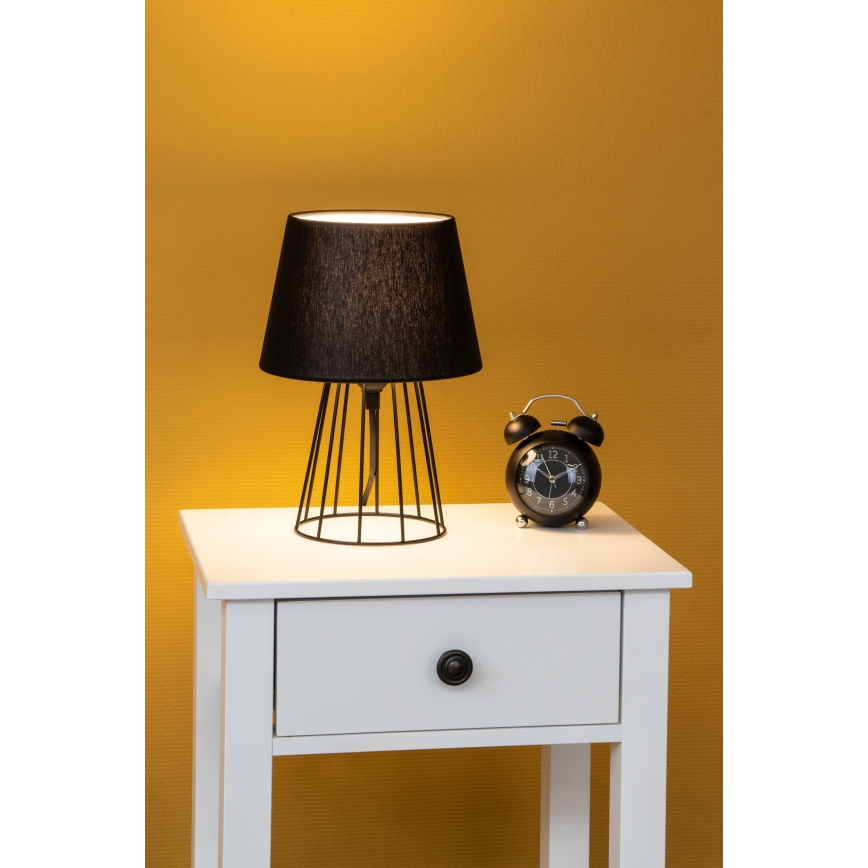 Spot-Light - Настільна лампа MANGOO 1xE27/40W/230V чорний – сертифіковано FSC