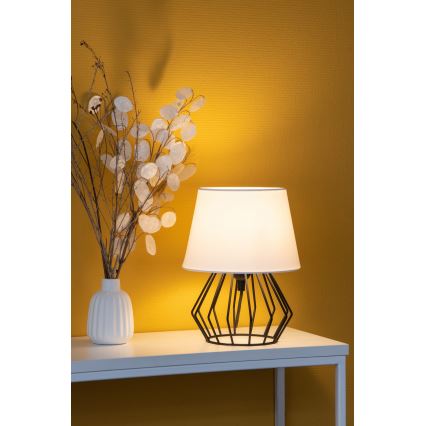 Spot-Light - Настольная лампа MANGOO 1xE27/40W/230V белый/черный