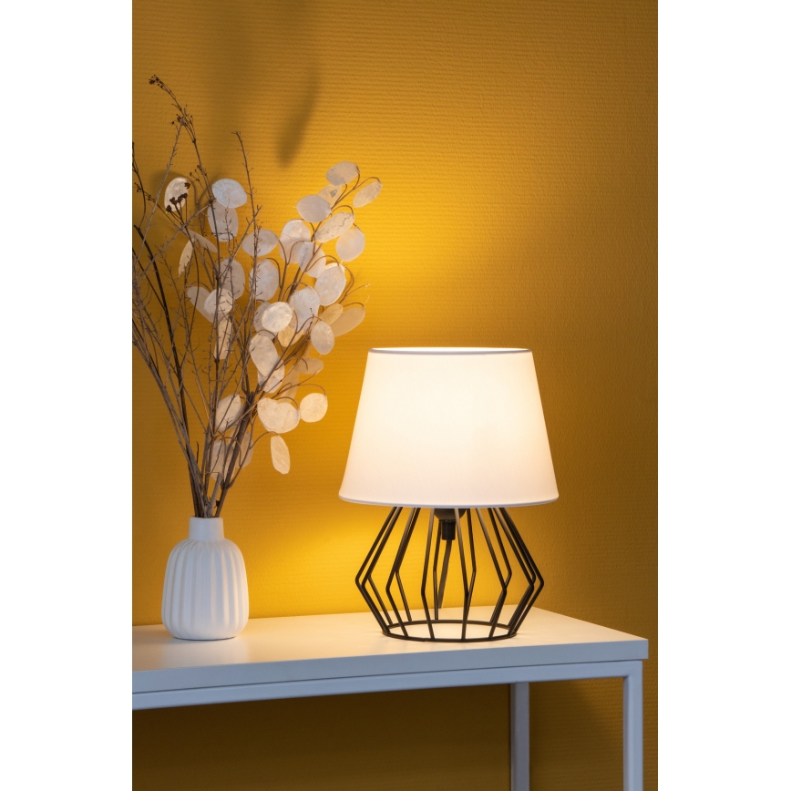 Spot-Light - Настольная лампа MANGOO 1xE27/40W/230V белый/черный - сертифицировано FSC