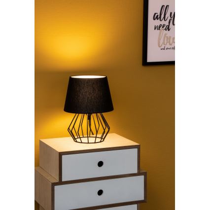 Spot-Light - Настільна лампа MANGOO 1xE27/40W/230V чорна