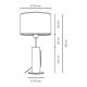 Настільна лампа PINO 1xE27/40W/230V дуб – сертифіковано FSC
