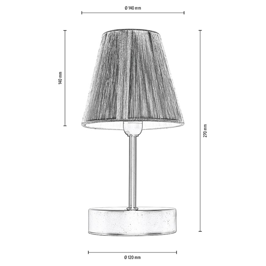Настольная лампа MILA 1xE14/25W/230V береза