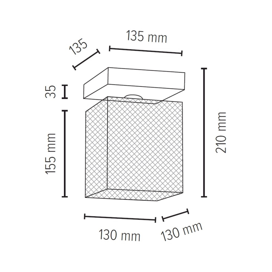 Потолочный светильник NORMAN WOOD 1xE27/25W/230V матовый дуб