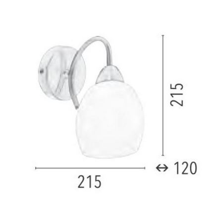 Настінний світильник PISA 1xE27/60W/230V – сертифіковано FSC