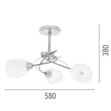 Люстра на штанге PISA 3xE27/60W/230V - сертифицировано FSC