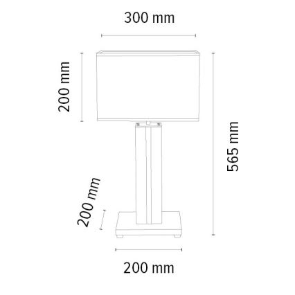 Настільна LED лампа з регулюванням яскравості FLAME 1xE27/40W+ LED/4,6W/230V 56,5 см дуб – FSC сертифіковано