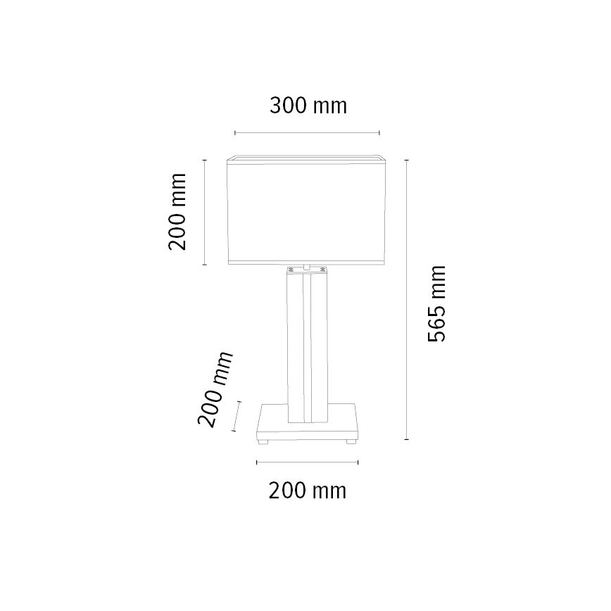 Настільна LED лампа з регулюванням яскравості FLAME 1xE27/40W+ LED/4,6W/230V 56,5 см дуб – FSC сертифіковано