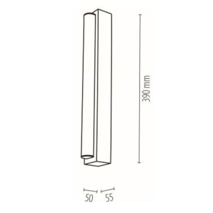 Светодиодная подсветка для зеркала в ванной комнате AQUAVIVA LED/6W/230V 39 см IP44 дуб – сертифицировано FSC