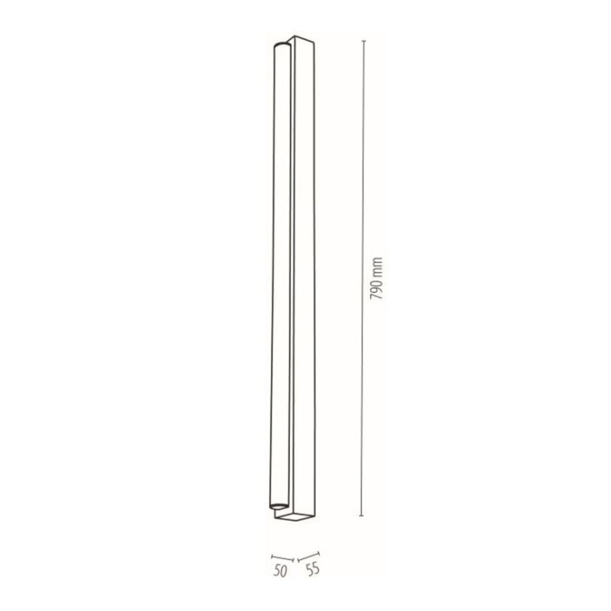 LED Підсвітка для дзеркала для ванної AQUAVIVA LED/12W/230 79 см IP44 дуб – FSC сертифіковано