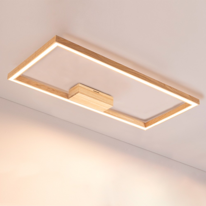 Світлодіодний стельовий світильник RAMME LED/34W/230V матовий дуб – сертифіковано FSC