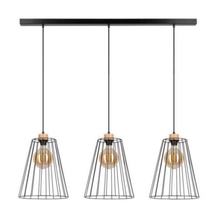 Подвесная люстра ORAZIO 3xE27/60W/230V сосна - сертифицировано FSC