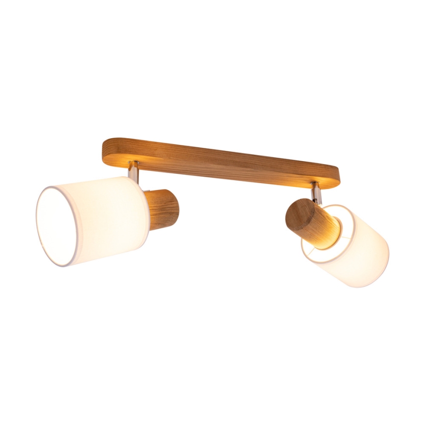 Стельовий точковий світильник TRENDY 2xE27/15W/230V сосна