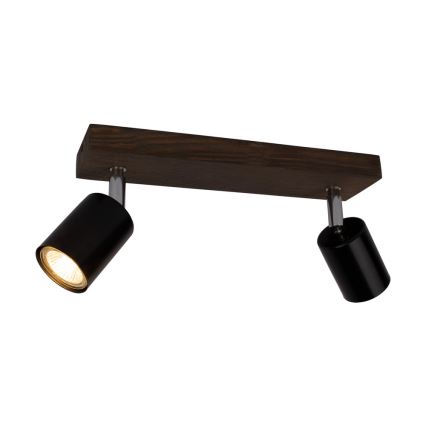 Потолочный точечный светильник MANARA 2xGU10/5W/230V сосна