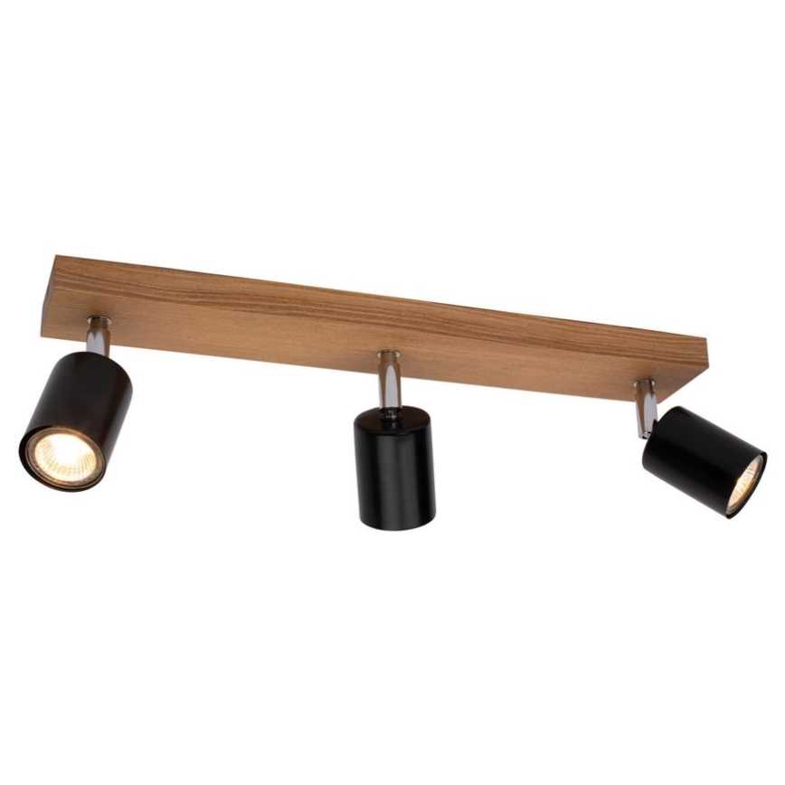 Потолочный точечный светильник MANARA  3xGU10/5W/230V сосна