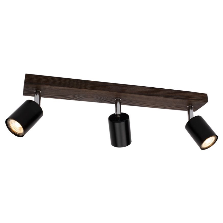 Потолочный точечный светильник MANARA 3xGU10/5W/230V сосна