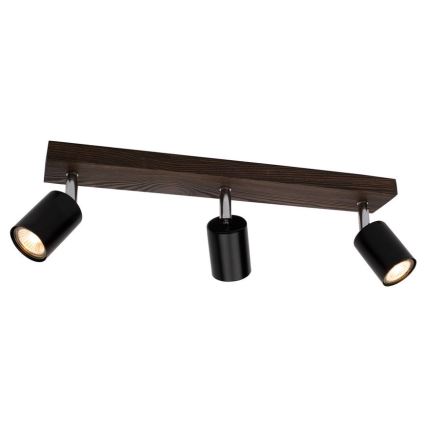 Стельовий точковий світильник MANARA 3xGU10/5W/230V сосна – сертифіковано FSC