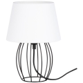 Spot-Light - Настільна лампа MANGOO 1xE27/40W/230V біла/чорна