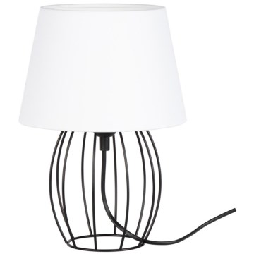 Spot-Light - Настільна лампа MANGOO 1xE27/40W/230V біла/чорна