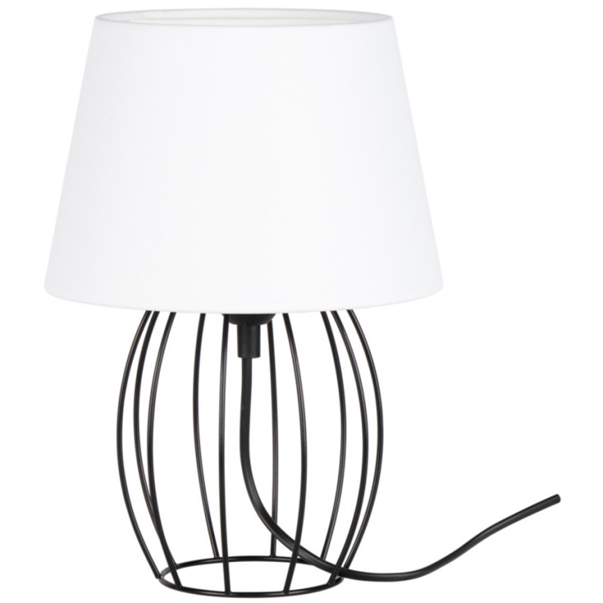 Spot-Light - Настільна лампа MANGOO 1xE27/40W/230V біла/чорна