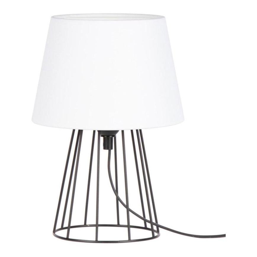 Spot-Light - Настільна лампа MANGOO 1xE27/40W/230V білий/чорний – сертифіковано FSC