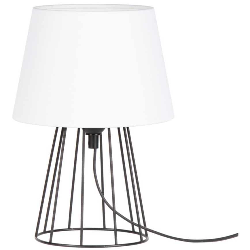 Spot-Light - Настольная лампа MANGOO 1xE27/40W/230V белый/черный