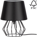 Spot-Light - Настольная лампа MANGOO 1xE27/40W/230V черный - сертифицировано FSC