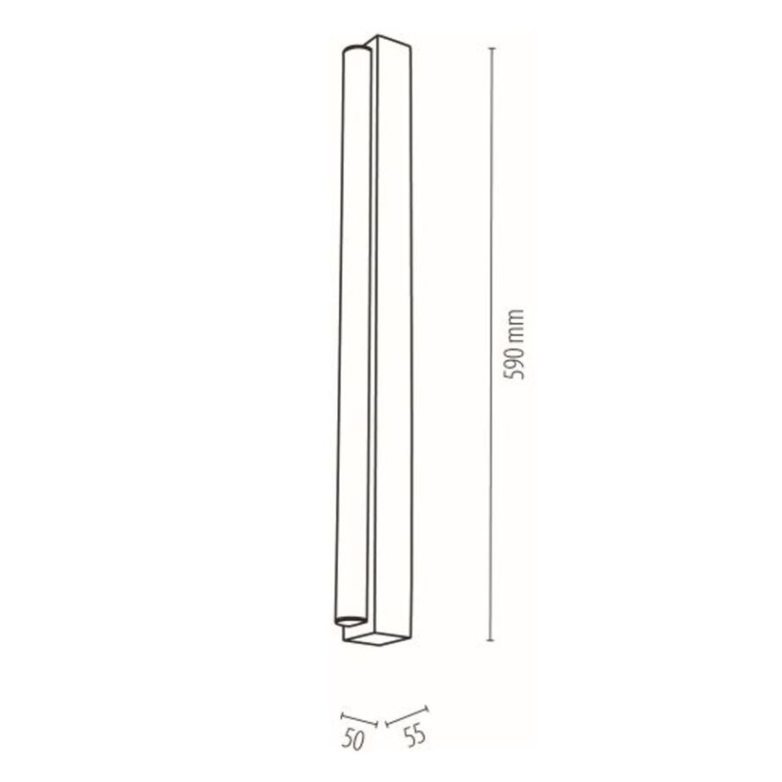 LED Підсвітка для дзеркала для ванної AQUAVIVA LED/9W/230V 59 см IP44 дуб – FSC сертифіковано