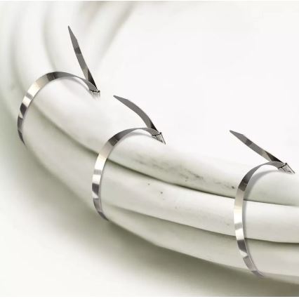 Стальные кабельные хомуты 4,6x250 мм 100 шт. сталь