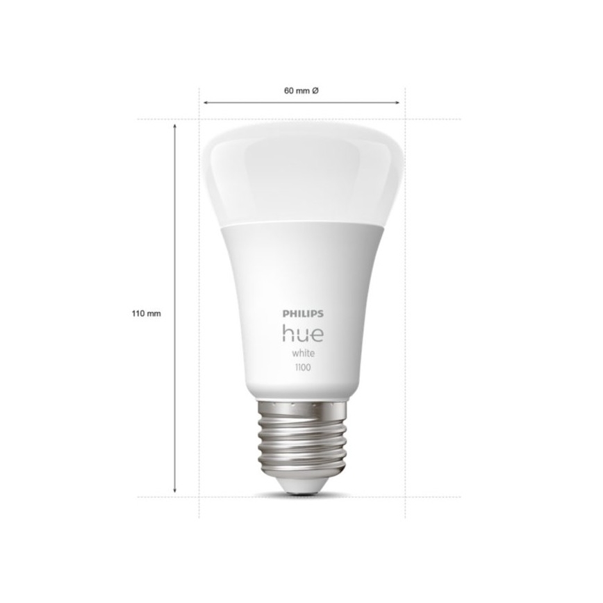 Стартовый набор Philips Hue WHITE 3xE27/9,5W 2700K + Hue Bridge и диммер-переключатель