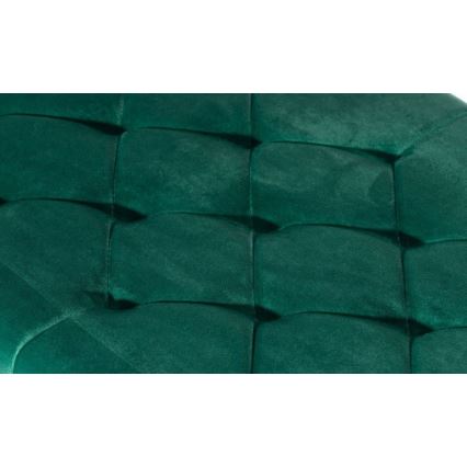 Стеганая скамья SALIBA 50x97 см золотая/зеленая