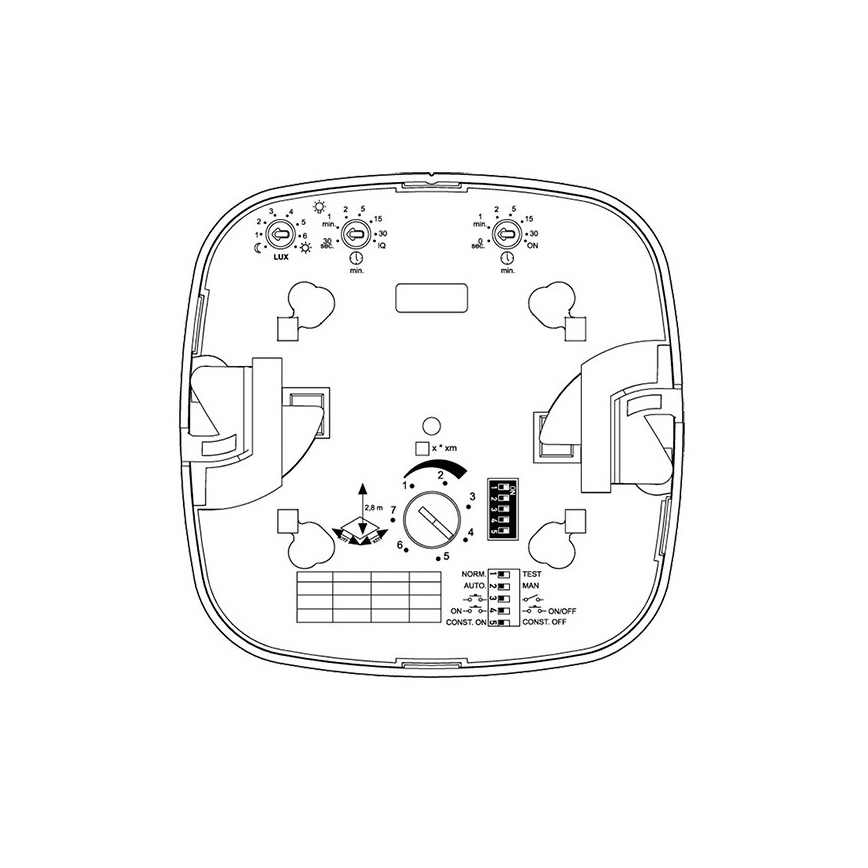 Steinel 002756 - ИК-датчик присутствия Quattro HD 24м DALI-2 APC белый