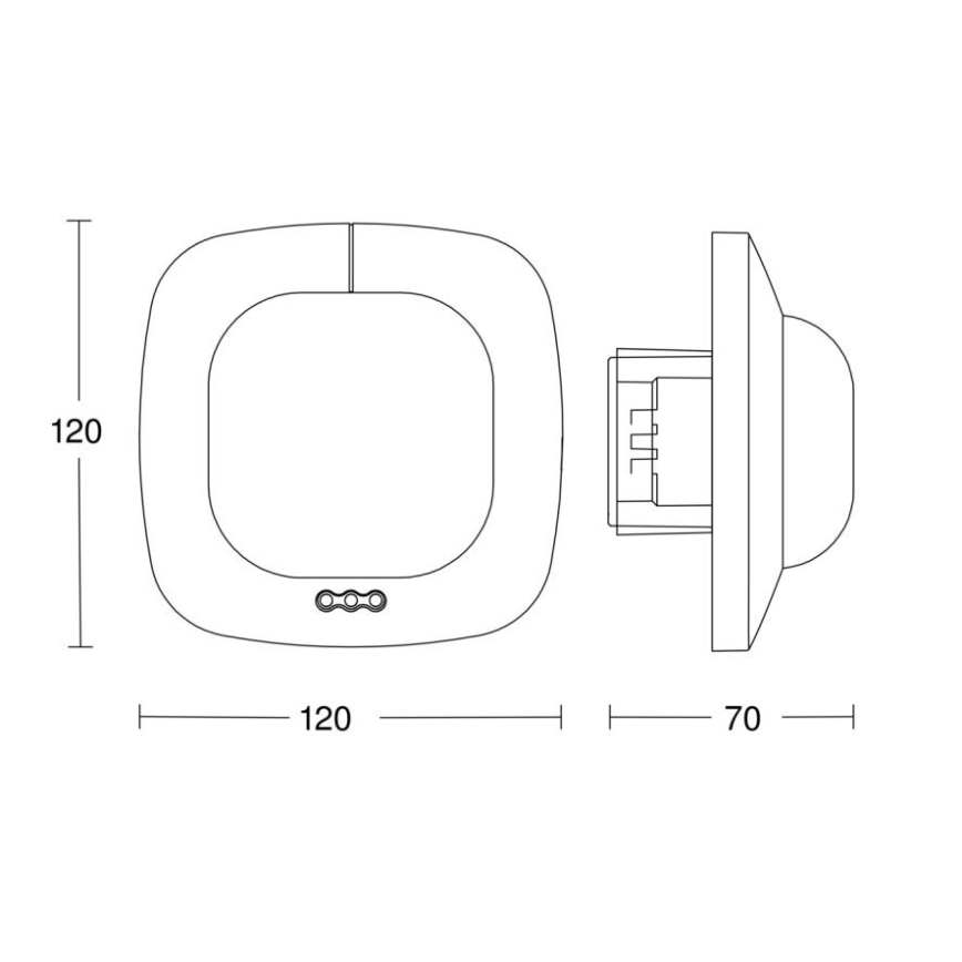 Steinel 002770 - ІЧ-детектор присутності Quattro HD 24м COM2 білий