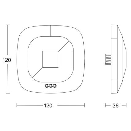 Steinel 002817 - Присутнісний датчик HF 360 DALI-2 APC білий