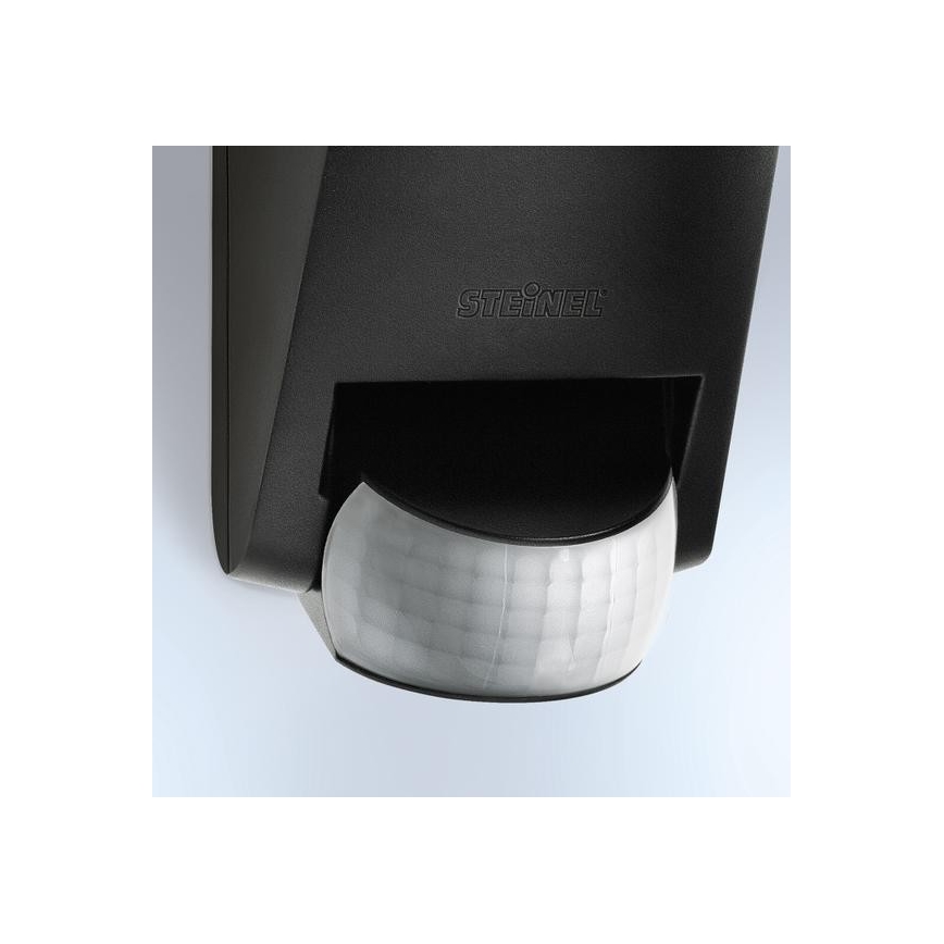 STEINEL 005535 - Вуличний настінний світильник з сенсором L585S 1xE27/60W чорний IP44