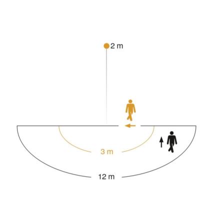 STEINEL 005535 - Вуличний настінний світильник з сенсором L585S 1xE27/60W чорний IP44
