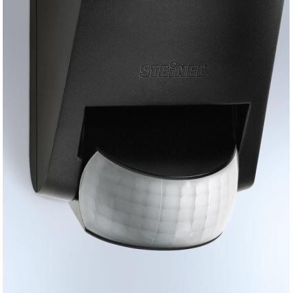 STEINEL 005535 - Вуличний настінний світильник з сенсором L585S 1xE27/60W чорний IP44