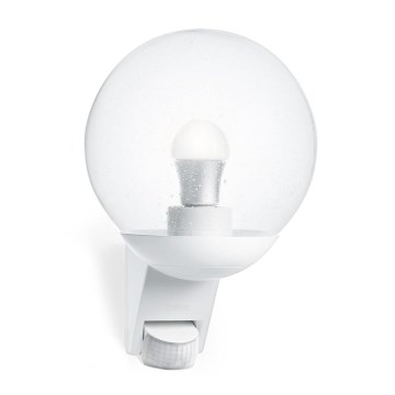 STEINEL 005917- Вуличний настінний світильник з сенсором L585S 1xE27/60W білий IP44