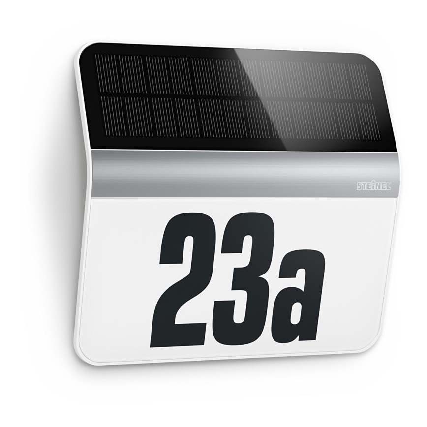 STEINEL 007140 - LED номер будинку на сонячній батареї XSolar LH-N LED/0,03W нержавіюча сталь IP44