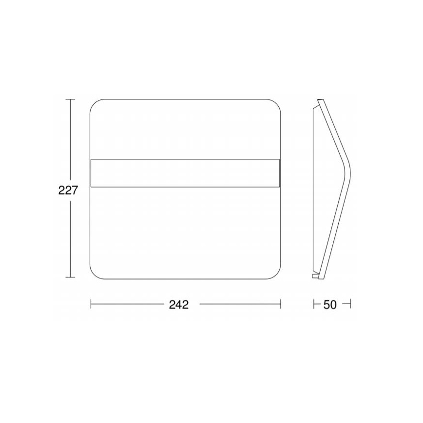 STEINEL 007140 - Светодиодный солнечный домовой номер XSolar LH-N LED/0,03W нержавеющая сталь IP44 2500 мАч