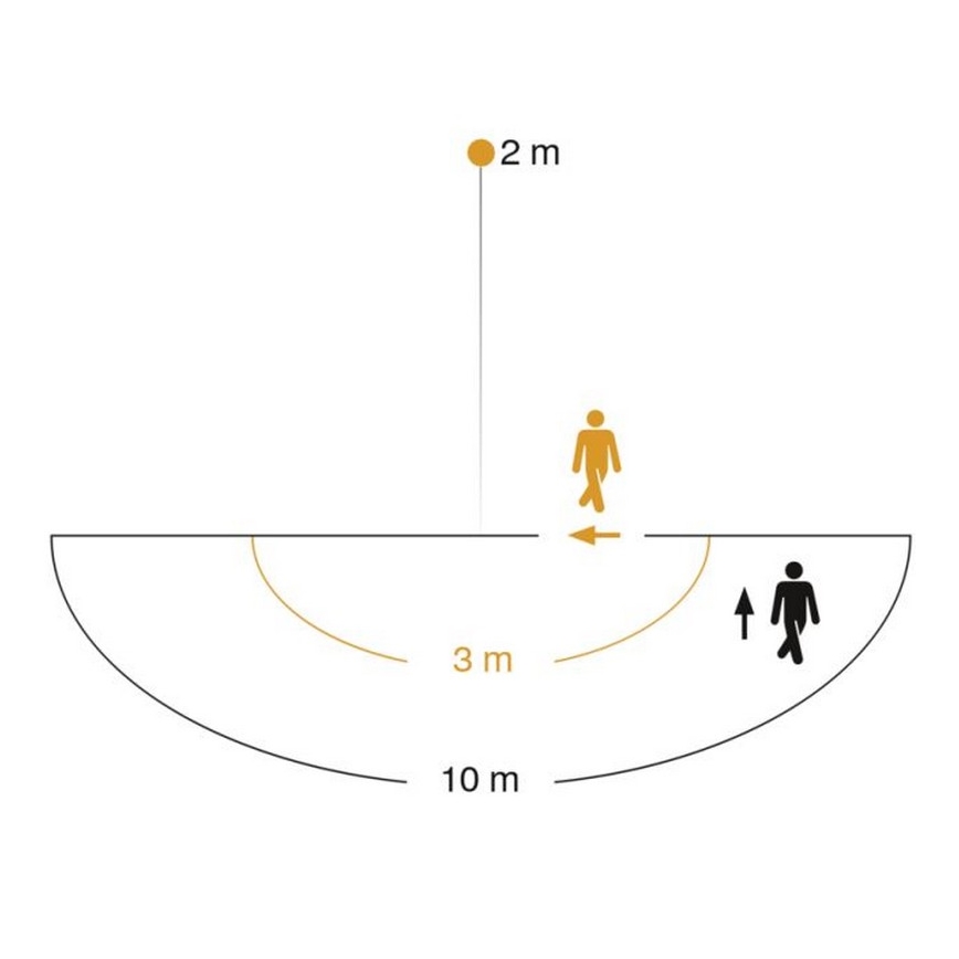 Steinel 009816 - Зовнішній настінний світильник з датчиком L 22 S 1xE27/60W/230V IP44