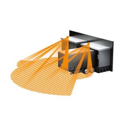 STEINEL 029593 - Уличный датчик движения sensIQ KNX белый IP54 + дистанционное управление