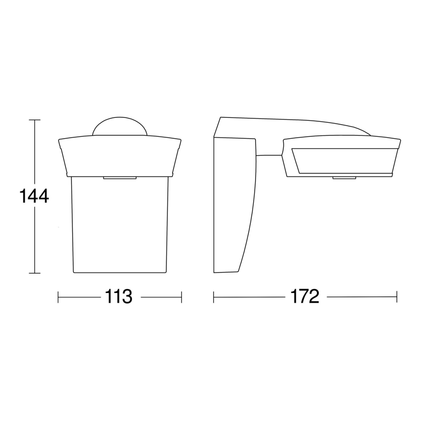 STEINEL 029593 - Уличный датчик движения sensIQ KNX белый IP54 + дистанционное управление