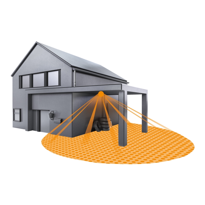 STEINEL 032852 - Уличный встроенный датчик движения IS360-1DE черный IP54