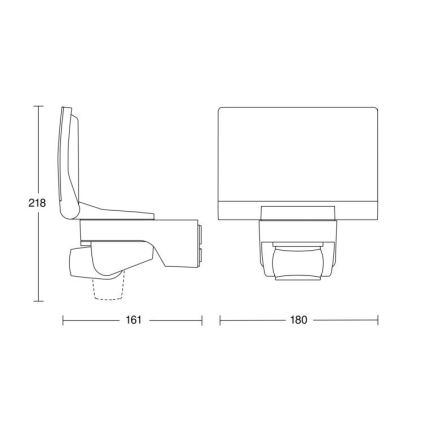 STEINEL 033088 - Світлодіодний прожектор з датчиком XLED home 2 LED/14,8W/230V IP44