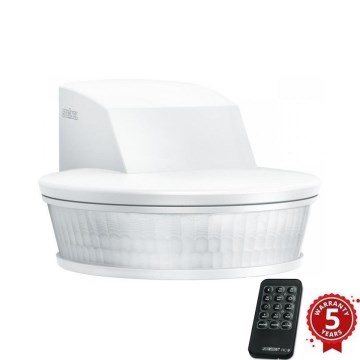 STEINEL 034955 - Вуличний датчик руху SenslQ S білий IP54 + пульт дистанційного керування