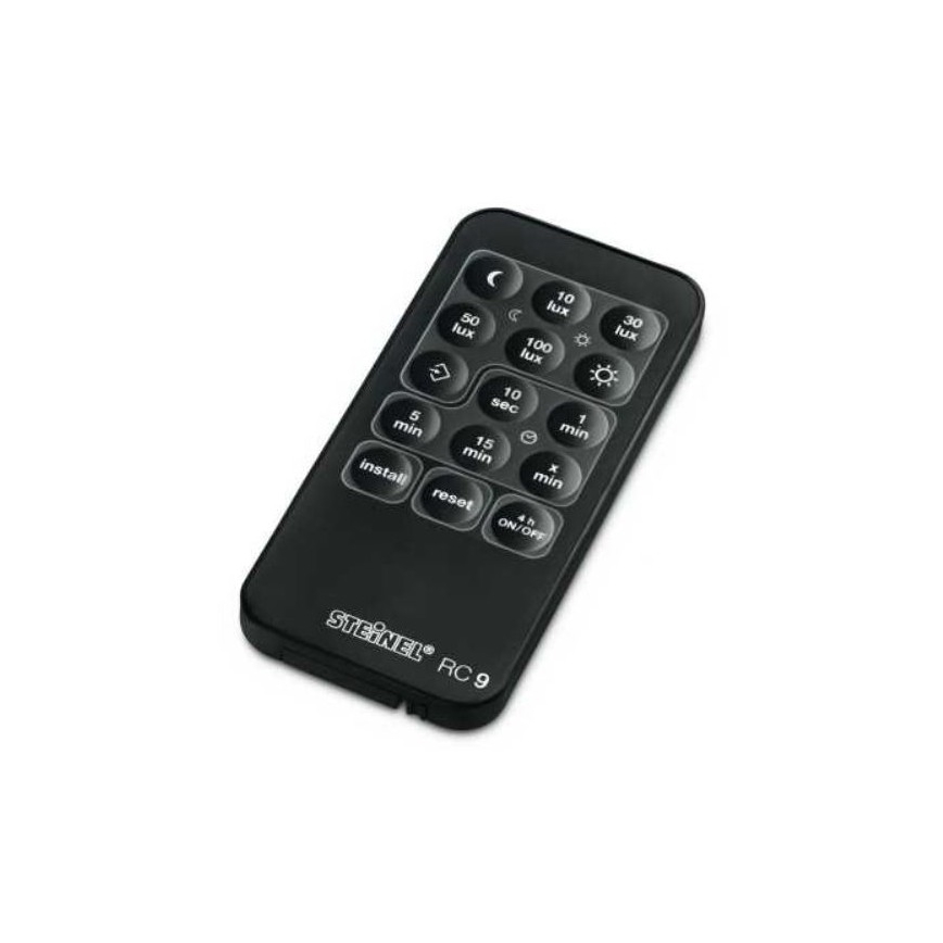 STEINEL 034979 - Вуличний датчик руху SenslQ S чорний IP54 + пульт дистанційного керування