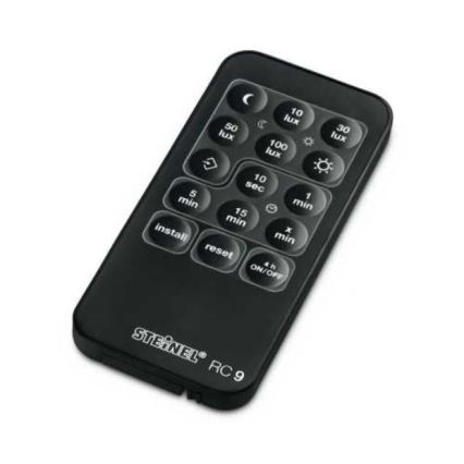 STEINEL 034979 - Вуличний датчик руху SenslQ S чорний IP54 + пульт дистанційного керування